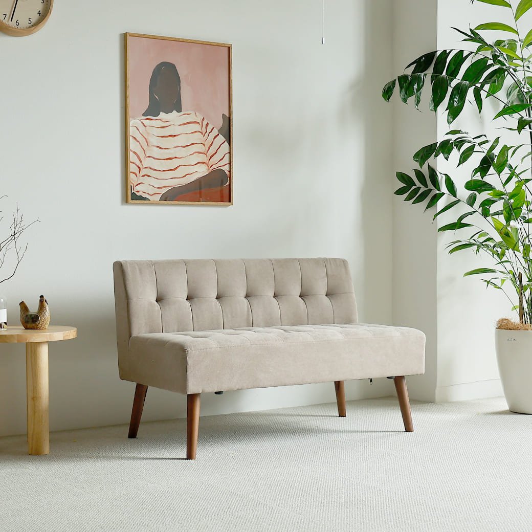 m - sf02 2人掛けソファ mild(ミルド) サンドベージュ - miion|北欧ナチュラルモダン家具・インテリア通販 miion(ミオン)