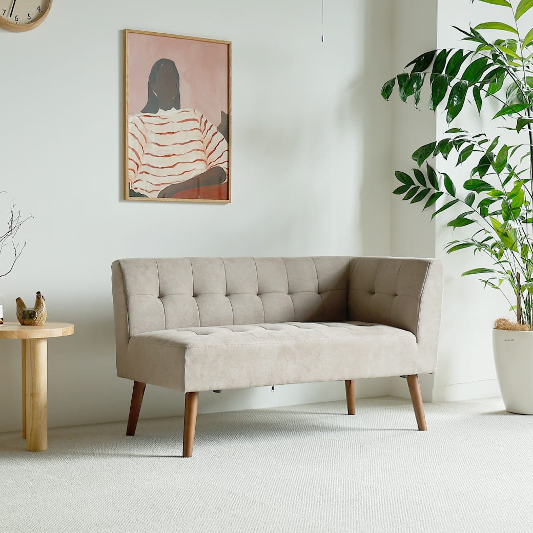m - sf03 カウチソファ mild(ミルド) サンドベージュ - miion|北欧ナチュラルモダン家具・インテリア通販 miion(ミオン)
