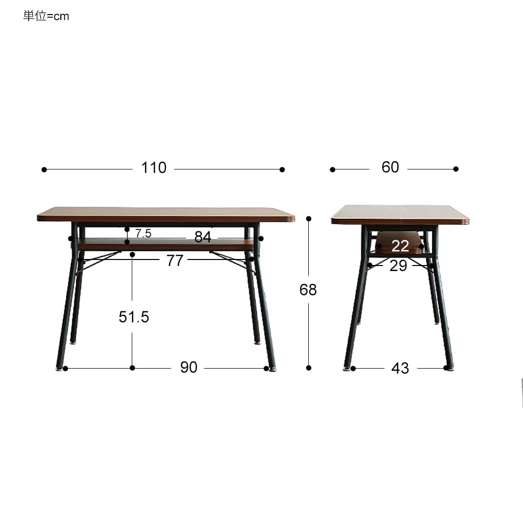m - dt11 ダイニングテーブル mild(ミルド) ブラウン - miion|北欧ナチュラルモダン家具・インテリア通販 miion(ミオン)