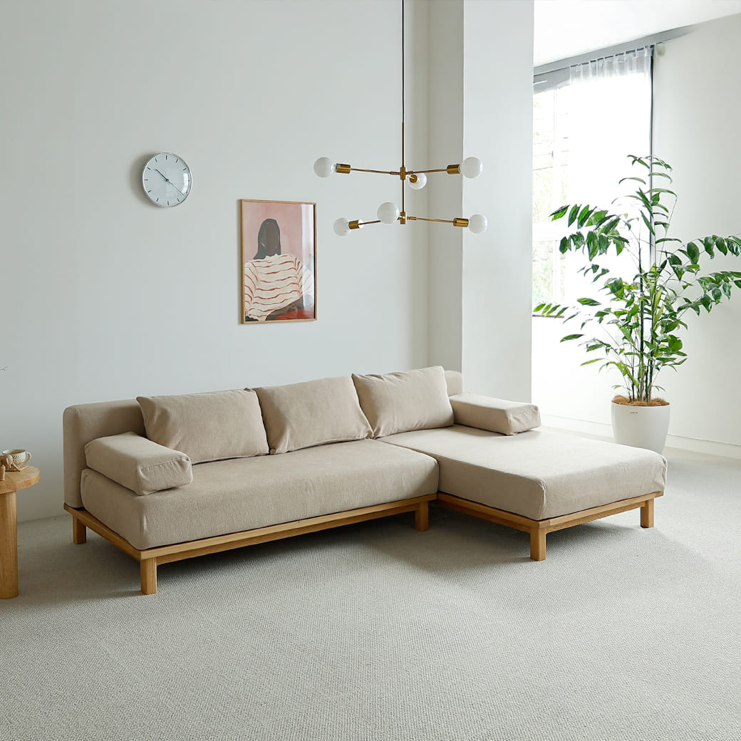 m-sf09 SIEVE rect unit sofa カウチセットAタイプ ベージュ
