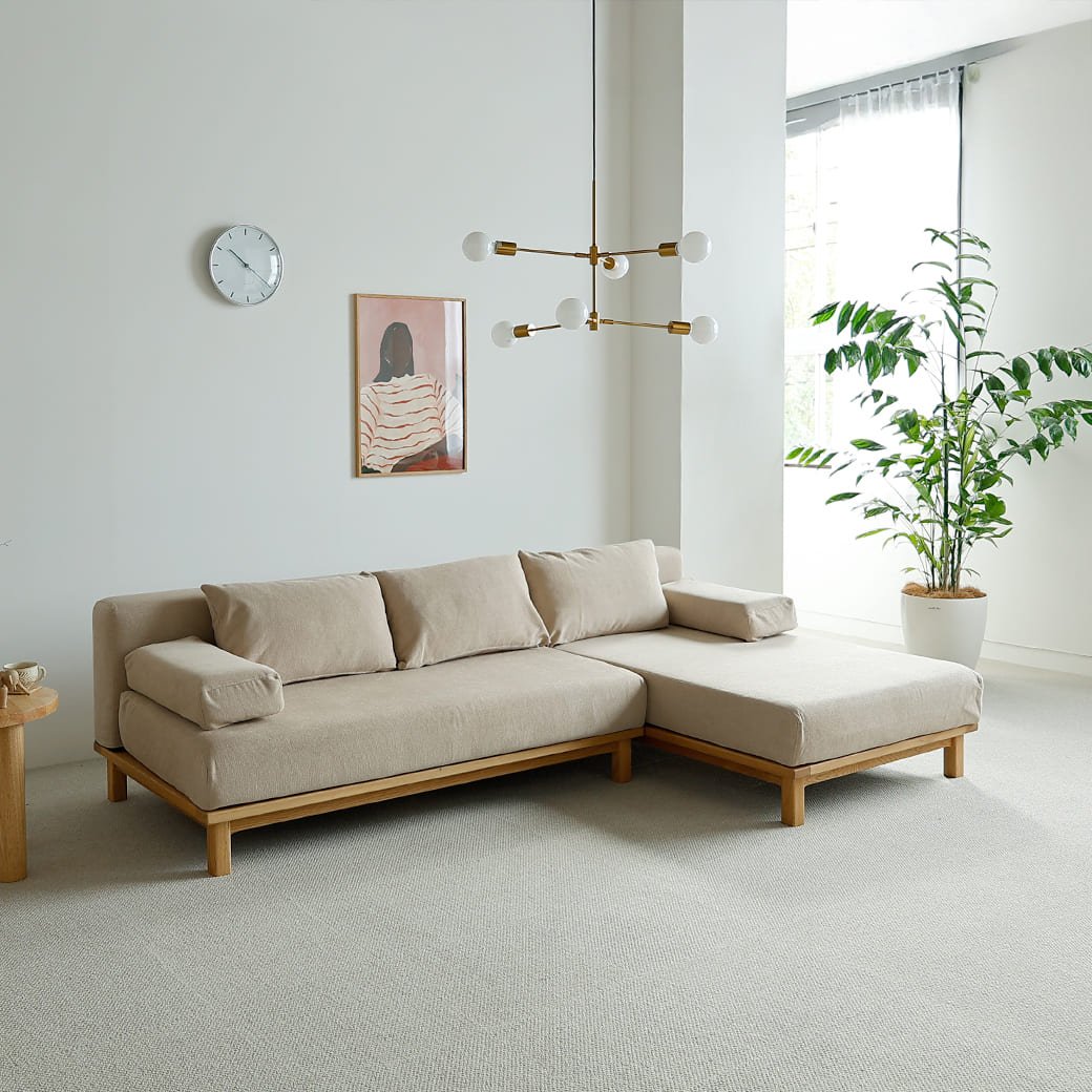m - sf09 SIEVE rect unit sofa カウチセットAタイプ ライトブラウン - miion|北欧ナチュラルモダン家具・インテリア通販 miion(ミオン)