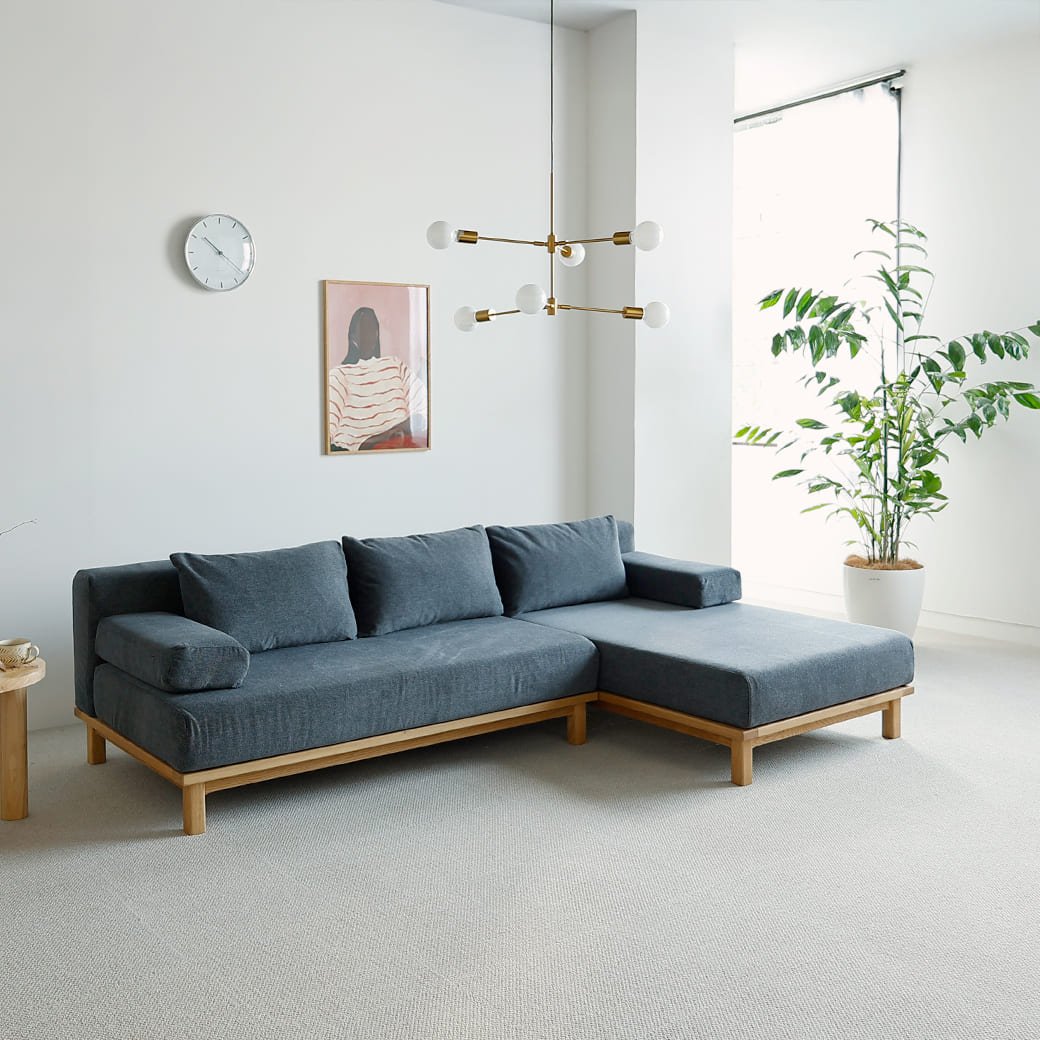 m - sf09 SIEVE rect unit sofa カウチセットAタイプ ライトブラウン - miion|北欧ナチュラルモダン家具・インテリア通販 miion(ミオン)