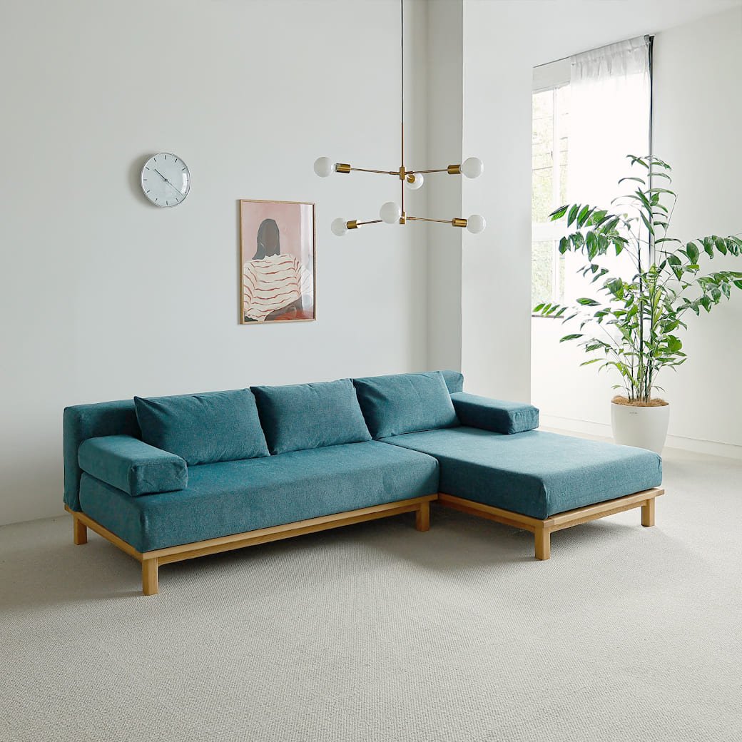 m - sf09 SIEVE rect unit sofa カウチセットAタイプ ライトブラウン - miion|北欧ナチュラルモダン家具・インテリア通販 miion(ミオン)
