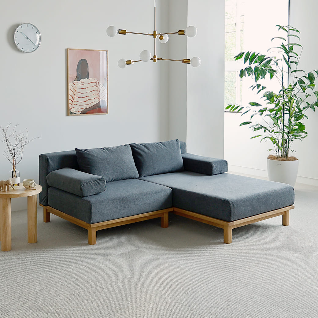 m-sf10 SIEVE rect unit sofa カウチセットBタイプ ブルー