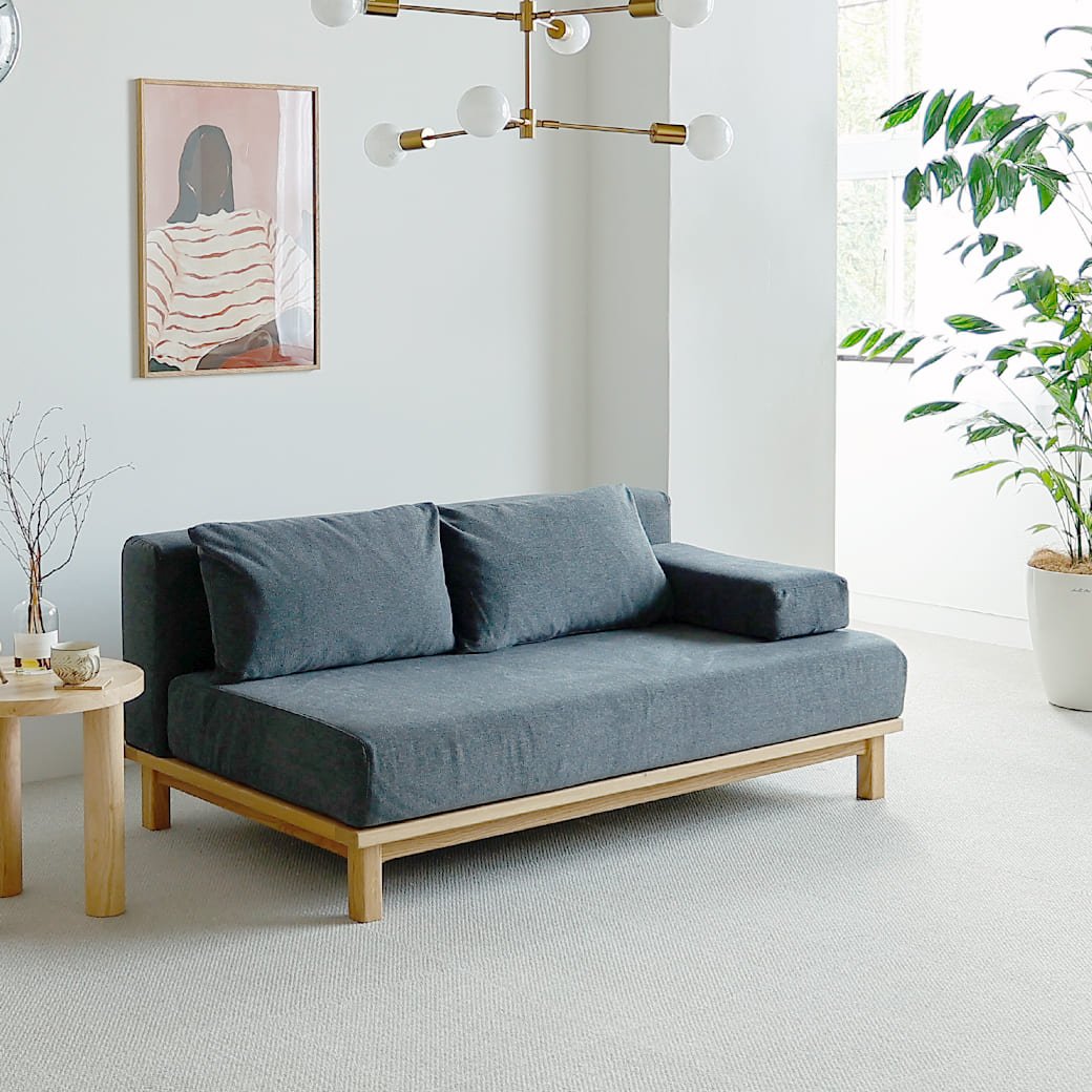 m - sf07 SIEVE rect unit sofa ワイドタイプ ライトブラウン - miion|北欧ナチュラルモダン家具・インテリア通販 miion(ミオン)