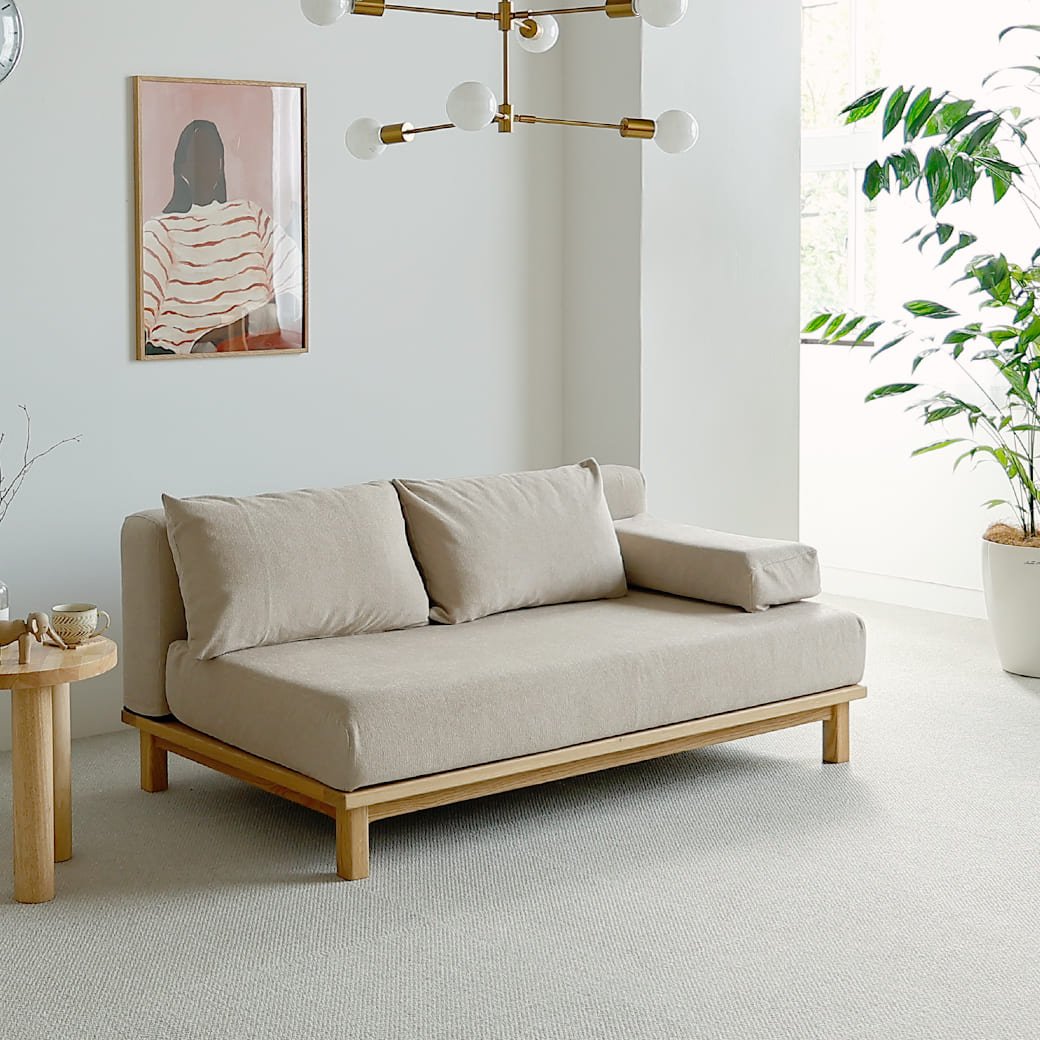 m - sf07 SIEVE rect unit sofa ワイドタイプ ライトブラウン - miion|北欧ナチュラルモダン家具・インテリア通販 miion(ミオン)