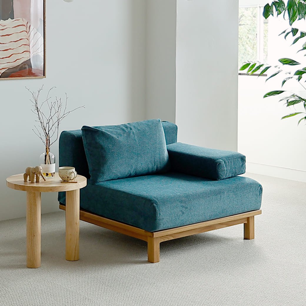 m - sf06 SIEVE rect unit sofa 1人掛けタイプ ライトブラウン - miion|北欧ナチュラルモダン家具・インテリア通販 miion(ミオン)