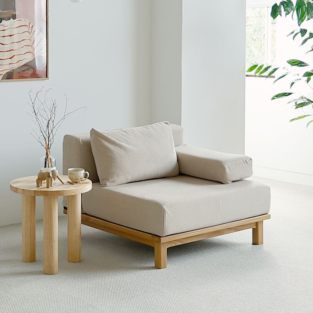 m-sf06 SIEVE rect unit sofa 1人掛けタイプ ベージュ