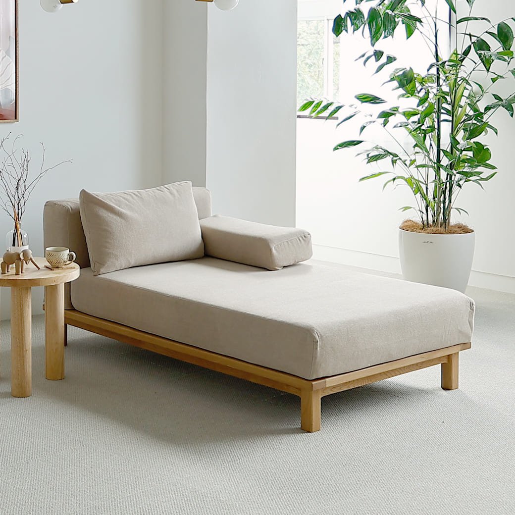 m - sf08 SIEVE rect unit sofa ロングタイプ ライトブラウン - miion|北欧ナチュラルモダン家具・インテリア通販 miion(ミオン)