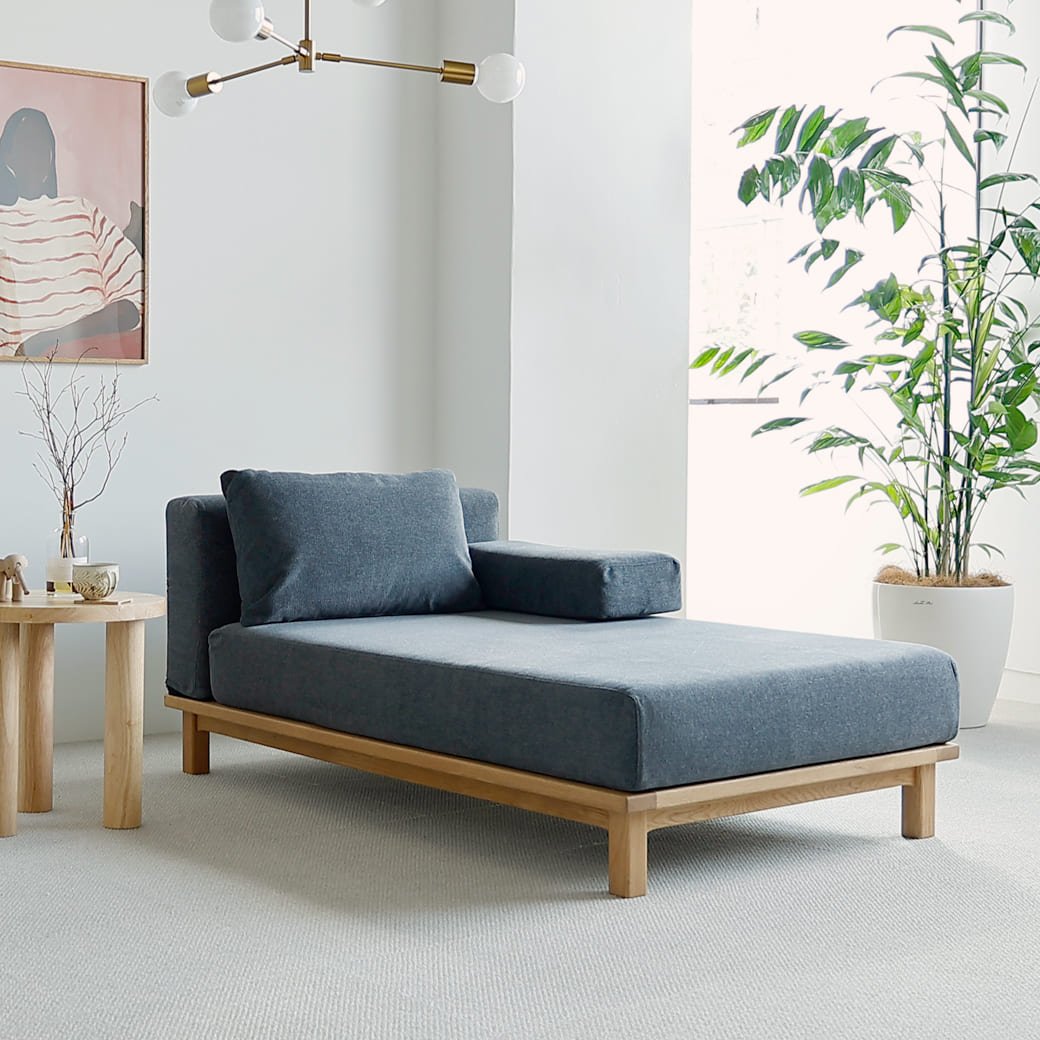 m - sf08 SIEVE rect unit sofa ロングタイプ ライトブラウン - miion|北欧ナチュラルモダン家具・インテリア通販 miion(ミオン)
