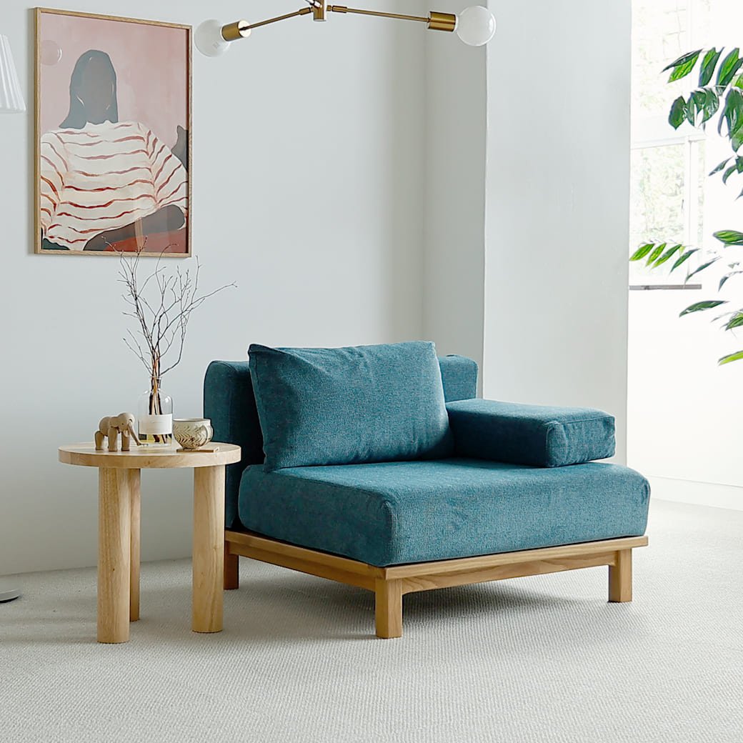 m - sf06 SIEVE rect unit sofa 1人掛けタイプ ライトブラウン - miion|北欧ナチュラルモダン家具・インテリア通販 miion(ミオン)