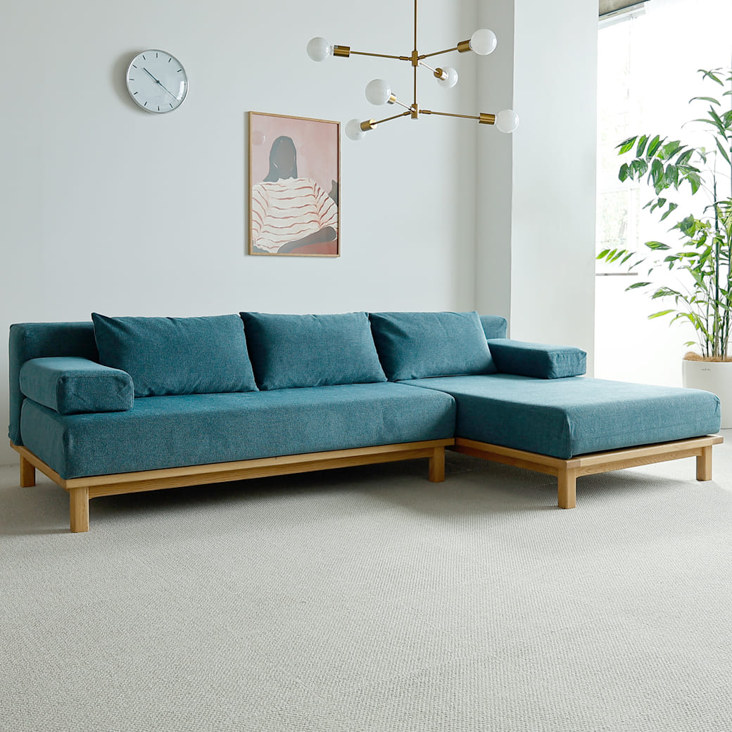 m-sf09 SIEVE rect unit sofa カウチセットAタイプ ブルー