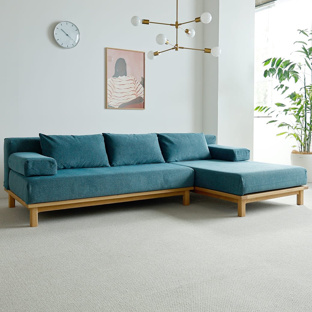 m - sf09 SIEVE rect unit sofa カウチセットAタイプ ライトブラウン - miion|北欧ナチュラルモダン家具・インテリア通販 miion(ミオン)