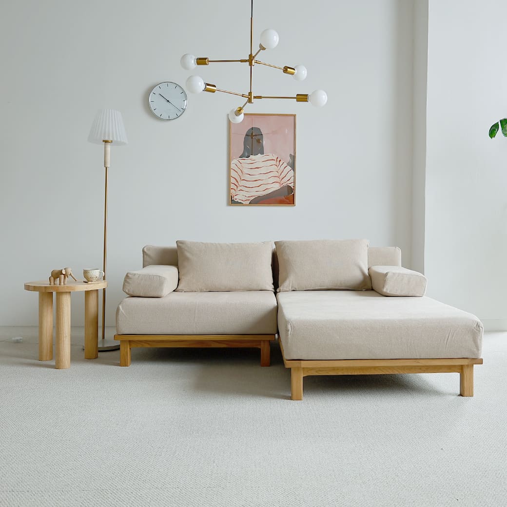 m - sf06 SIEVE rect unit sofa 1人掛けタイプ ライトブラウン - miion|北欧ナチュラルモダン家具・インテリア通販 miion(ミオン)