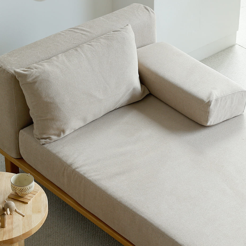 m - sf08 SIEVE rect unit sofa ロングタイプ ライトブラウン - miion|北欧ナチュラルモダン家具・インテリア通販 miion(ミオン)