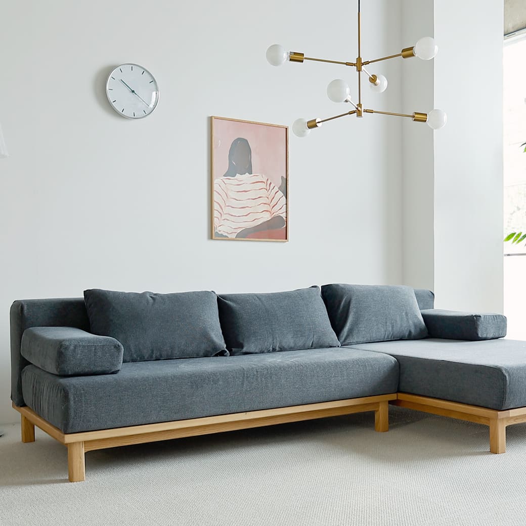 m - sf07 SIEVE rect unit sofa ワイドタイプ ライトブラウン - miion|北欧ナチュラルモダン家具・インテリア通販 miion(ミオン)