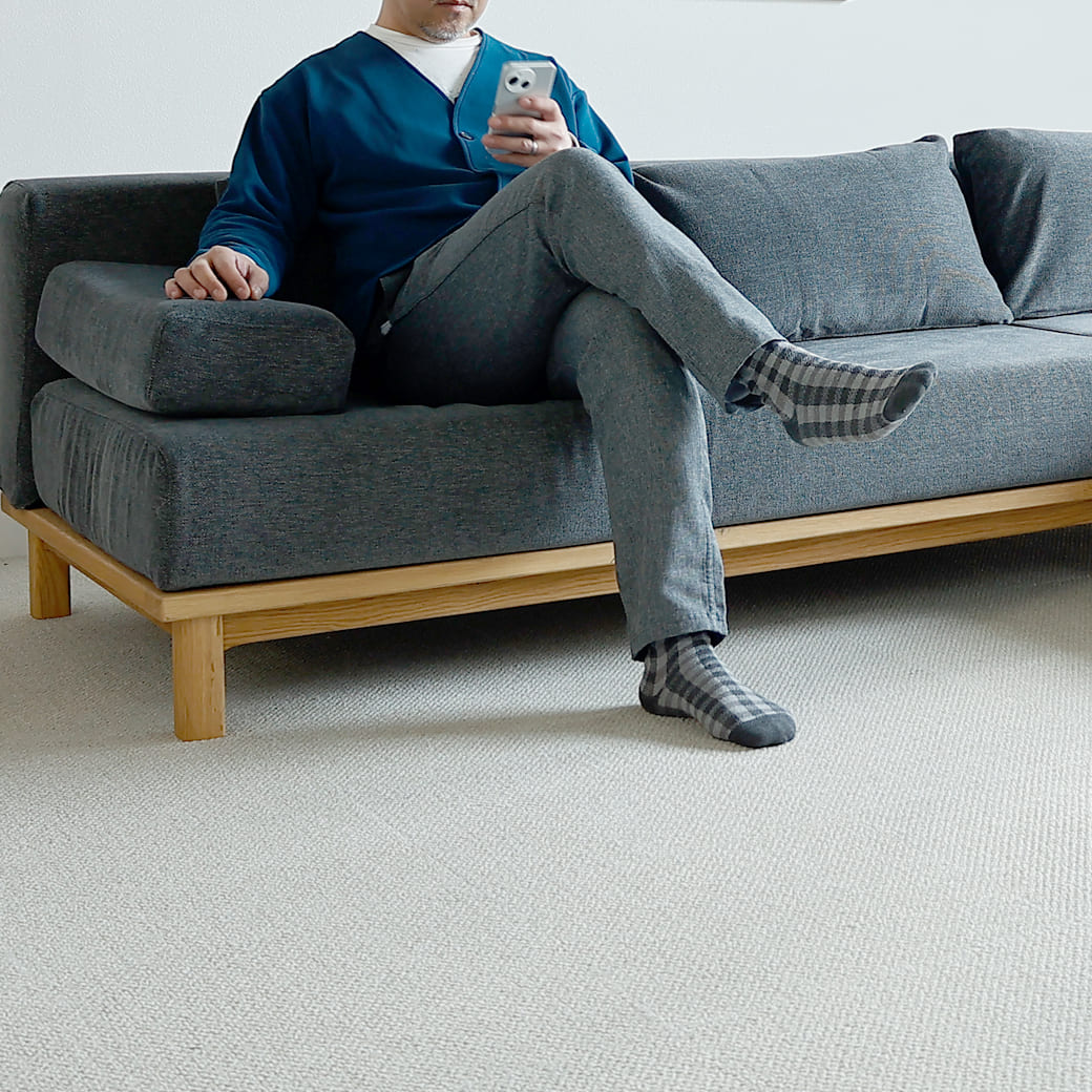 m-sf07 SIEVE rect unit sofa ワイドタイプ ブルー