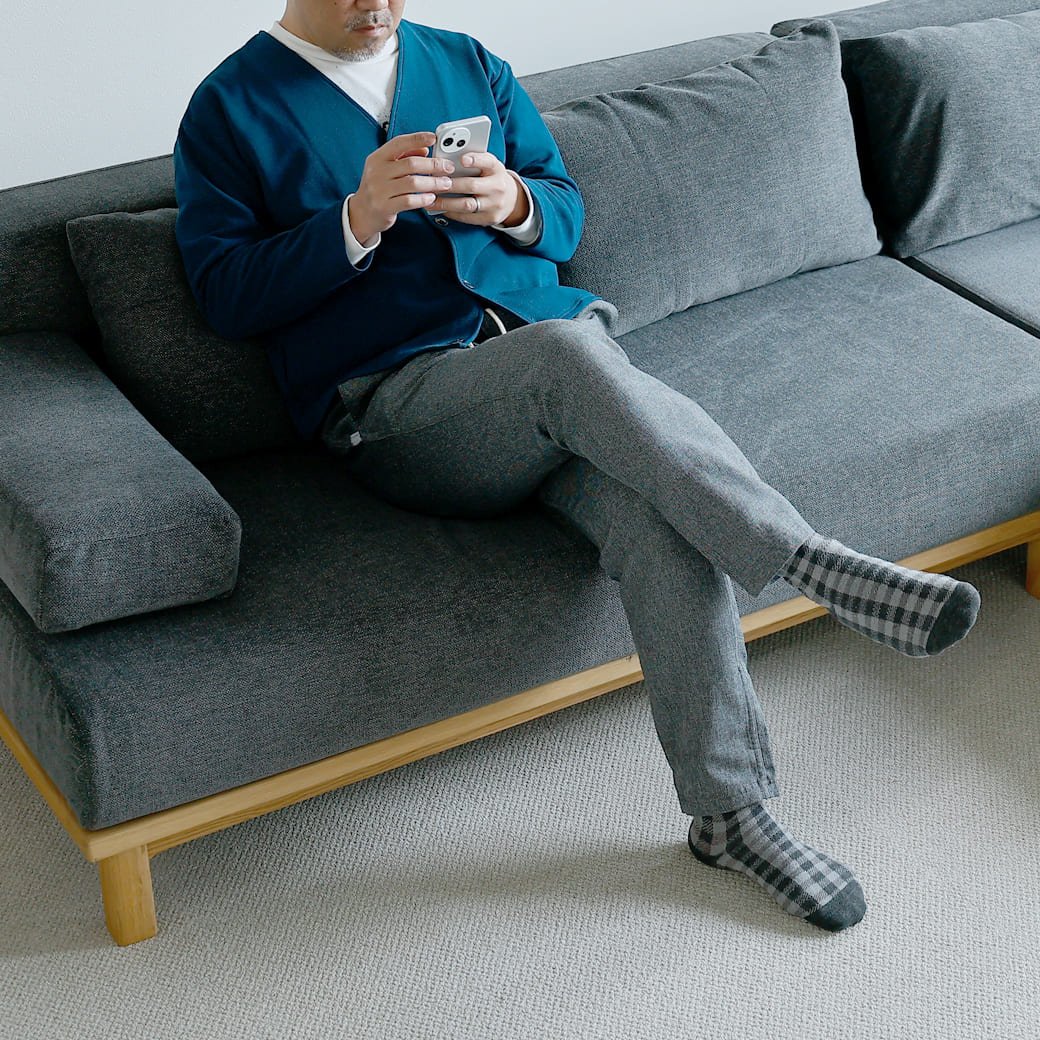 m - sf07 SIEVE rect unit sofa ワイドタイプ ライトブラウン - miion|北欧ナチュラルモダン家具・インテリア通販 miion(ミオン)