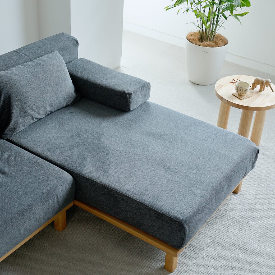 m - sf09 SIEVE rect unit sofa カウチセットAタイプ ライトブラウン - miion|北欧ナチュラルモダン家具・インテリア通販 miion(ミオン)
