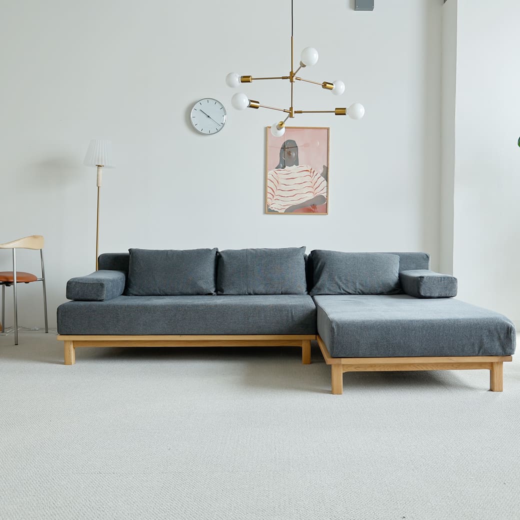 m - sf09 SIEVE rect unit sofa カウチセットAタイプ ライトブラウン - miion|北欧ナチュラルモダン家具・インテリア通販 miion(ミオン)