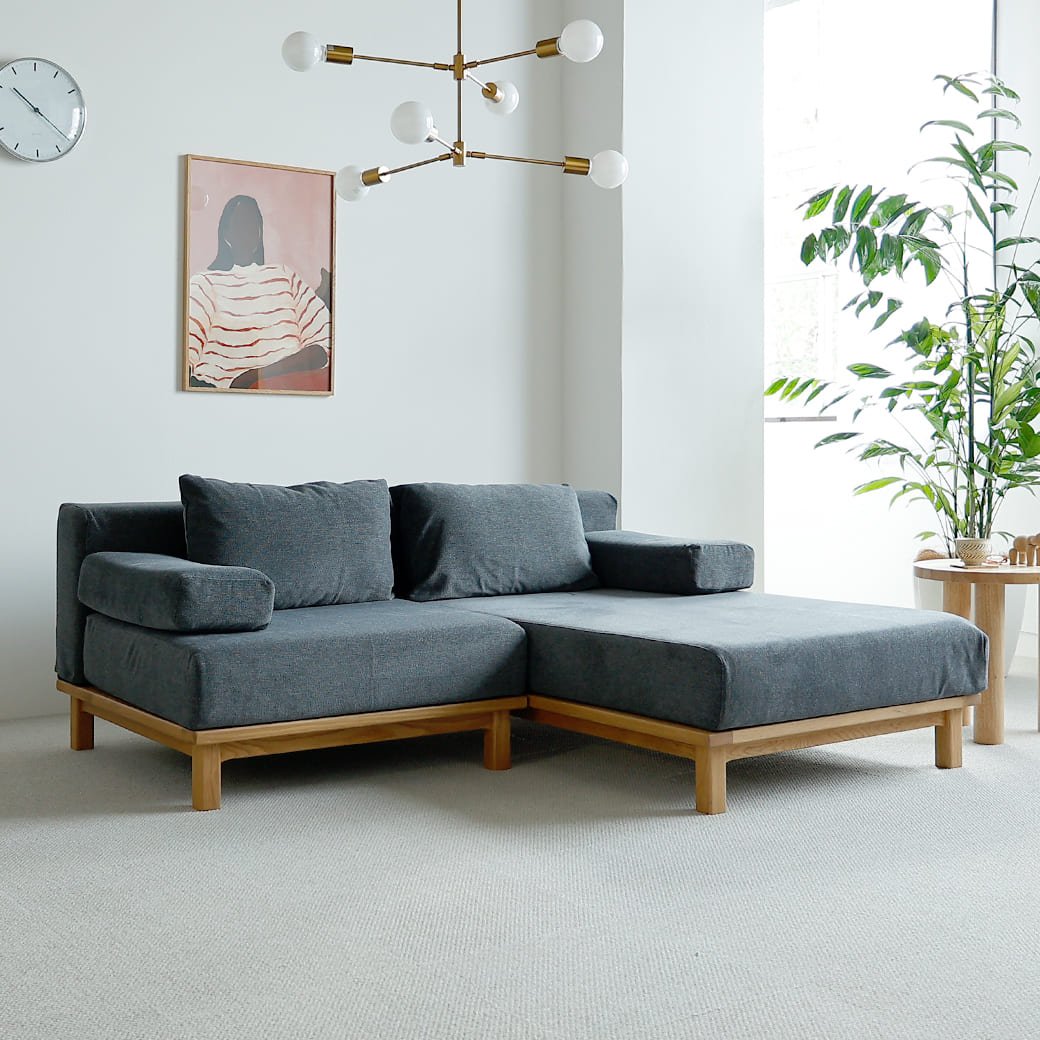 m - sf07 SIEVE rect unit sofa ワイドタイプ ライトブラウン - miion|北欧ナチュラルモダン家具・インテリア通販 miion(ミオン)