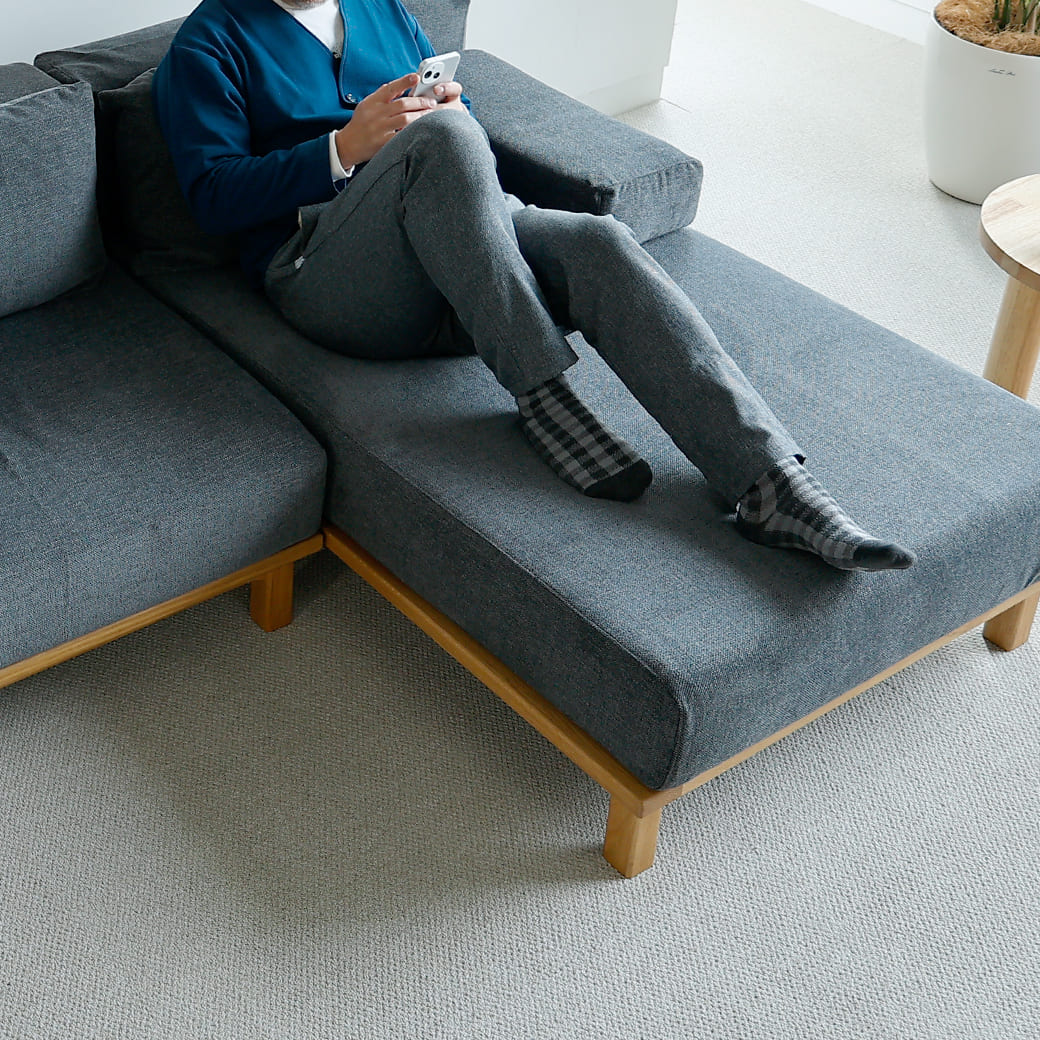 m-sf08 SIEVE rect unit sofa ロングタイプ ブルー