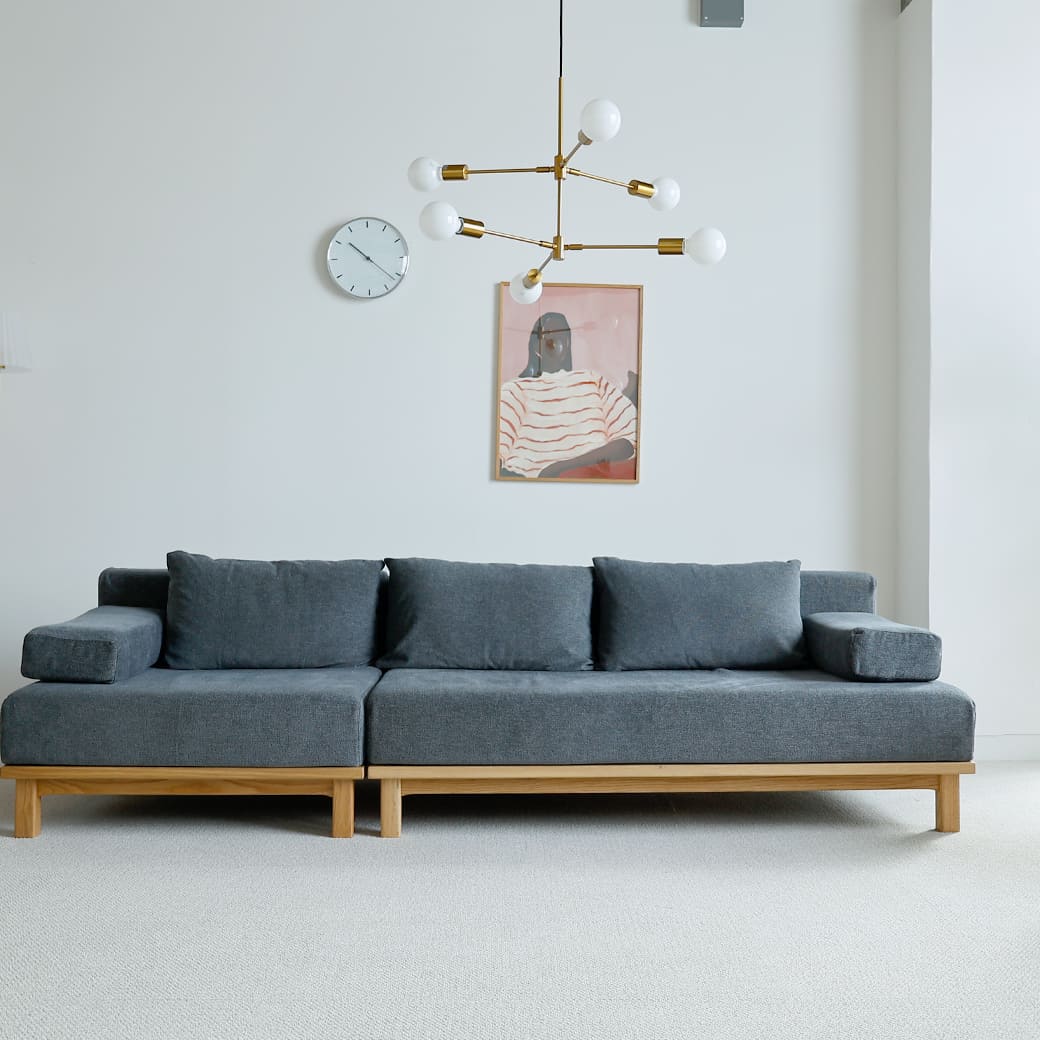 m - sf11 SIEVE rect unit sofa 3人掛けセット ライトブラウン - miion|北欧ナチュラルモダン家具・インテリア通販 miion(ミオン)