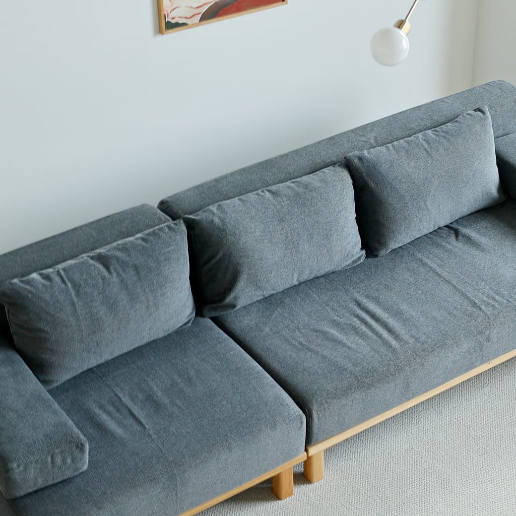 m - sf11 SIEVE rect unit sofa 3人掛けセット ライトブラウン - miion|北欧ナチュラルモダン家具・インテリア通販 miion(ミオン)