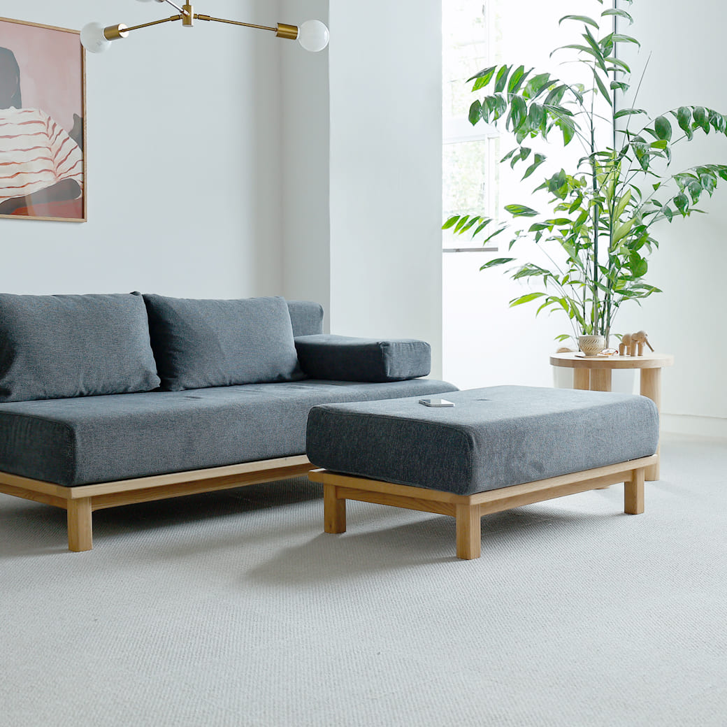 m-sf05 SIEVE rect unit sofa オットマンタイプ ブルー