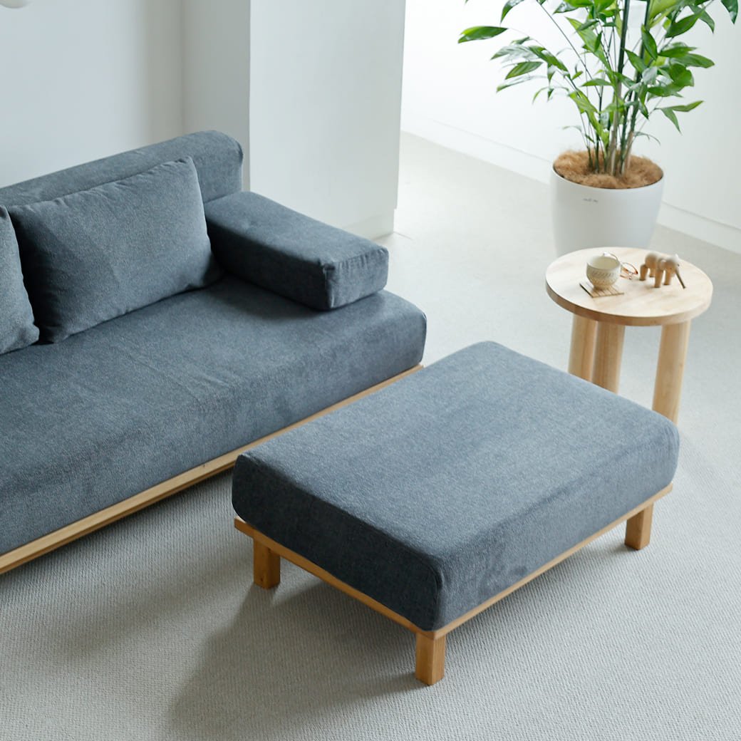 m - sf05 SIEVE rect unit sofa オットマンタイプ ライトブラウン - miion|北欧ナチュラルモダン家具・インテリア通販 miion(ミオン)