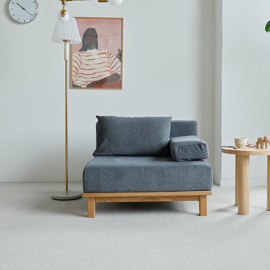 m - sf06 SIEVE rect unit sofa 1人掛けタイプ ライトブラウン - miion|北欧ナチュラルモダン家具・インテリア通販 miion(ミオン)
