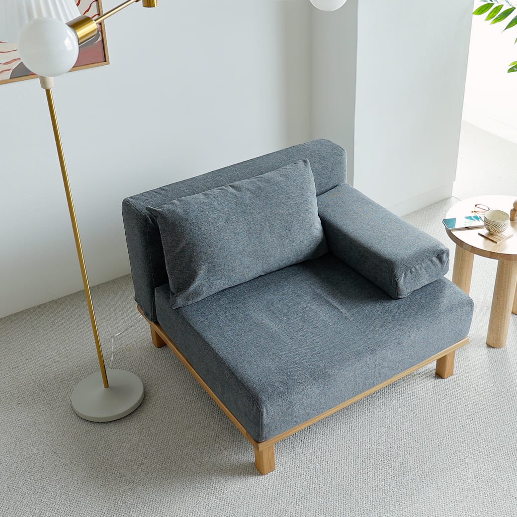 m - sf06 SIEVE rect unit sofa 1人掛けタイプ ライトブラウン - miion|北欧ナチュラルモダン家具・インテリア通販 miion(ミオン)