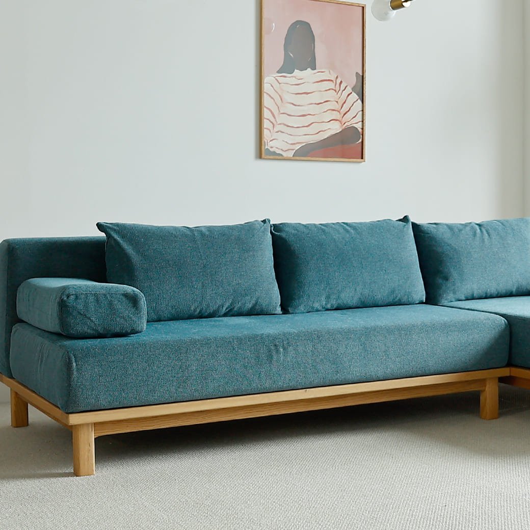 m - sf07 SIEVE rect unit sofa ワイドタイプ ライトブラウン - miion|北欧ナチュラルモダン家具・インテリア通販 miion(ミオン)