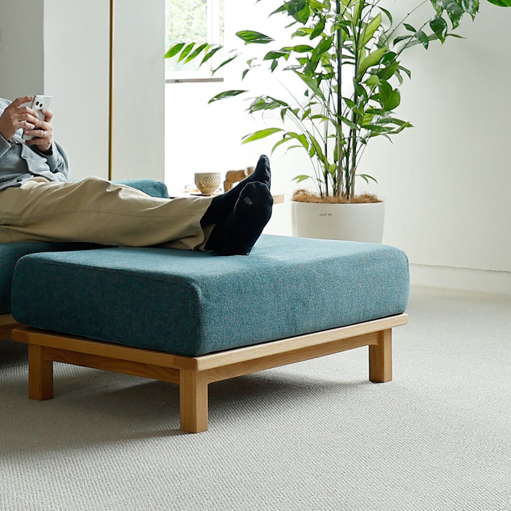 m - sf05 SIEVE rect unit sofa オットマンタイプ ライトブラウン - miion|北欧ナチュラルモダン家具・インテリア通販 miion(ミオン)