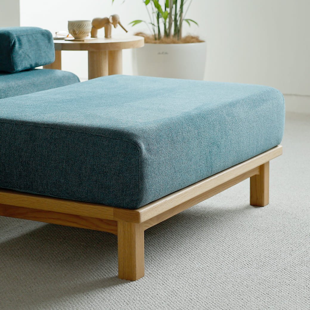 m - sf05 SIEVE rect unit sofa オットマンタイプ ライトブラウン - miion|北欧ナチュラルモダン家具・インテリア通販 miion(ミオン)
