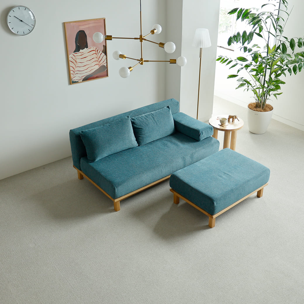 m-sf05 SIEVE rect unit sofa オットマンタイプ ブルー