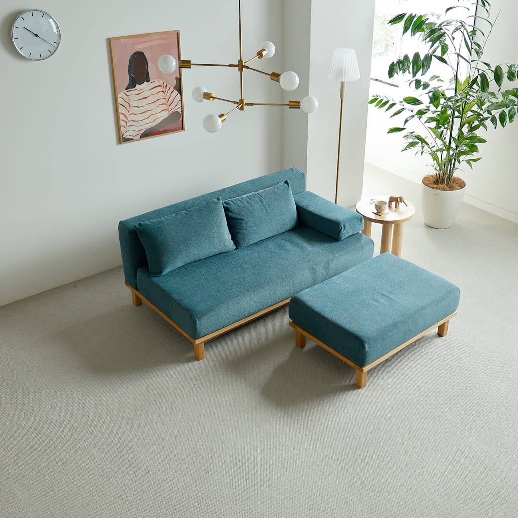 m - sf05 SIEVE rect unit sofa オットマンタイプ ライトブラウン - miion|北欧ナチュラルモダン家具・インテリア通販 miion(ミオン)