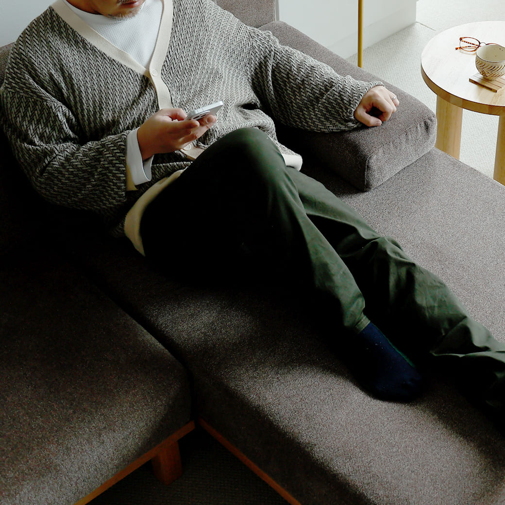 m-sf08 SIEVE rect unit sofa ロングタイプ ブルー