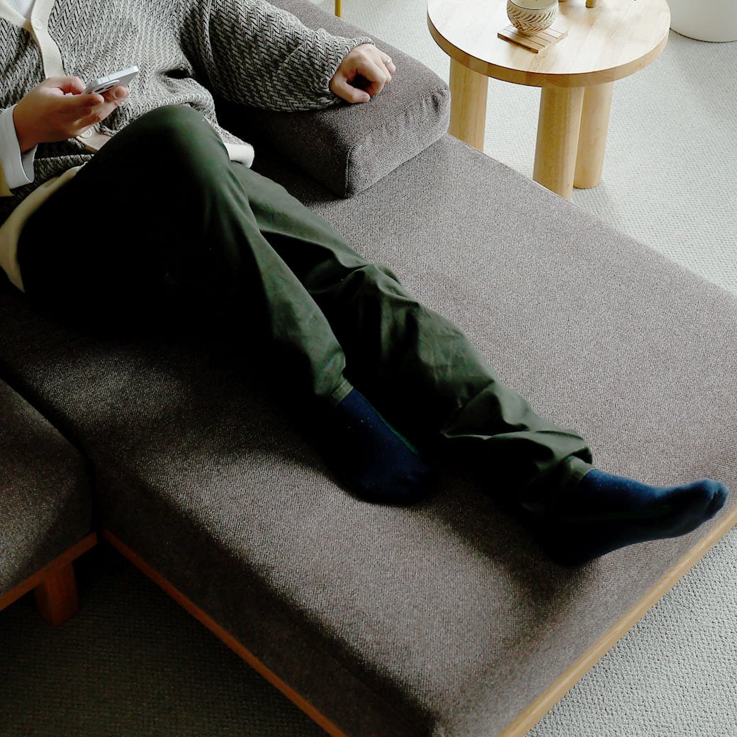 m - sf08 SIEVE rect unit sofa ロングタイプ ライトブラウン - miion|北欧ナチュラルモダン家具・インテリア通販 miion(ミオン)