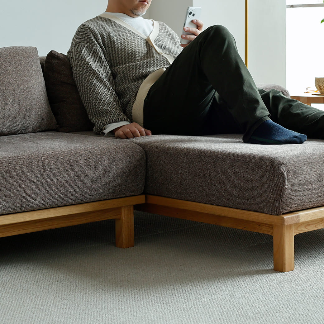 m-sf10 SIEVE rect unit sofa カウチセットBタイプ ブルー