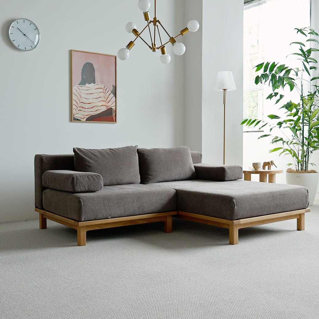 m - sf06 SIEVE rect unit sofa 1人掛けタイプ ライトブラウン - miion|北欧ナチュラルモダン家具・インテリア通販 miion(ミオン)