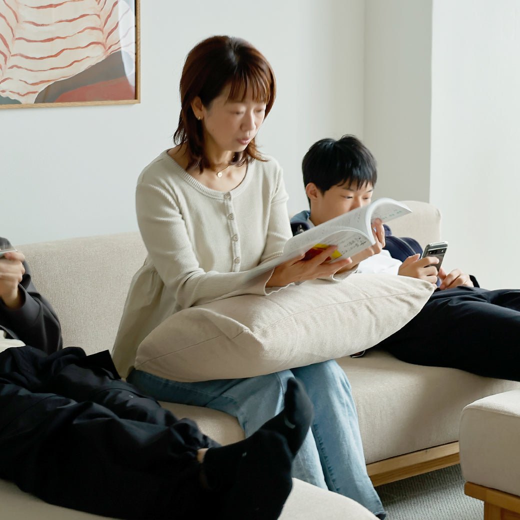 m - sf11 SIEVE rect unit sofa 3人掛けセット ライトブラウン - miion|北欧ナチュラルモダン家具・インテリア通販 miion(ミオン)
