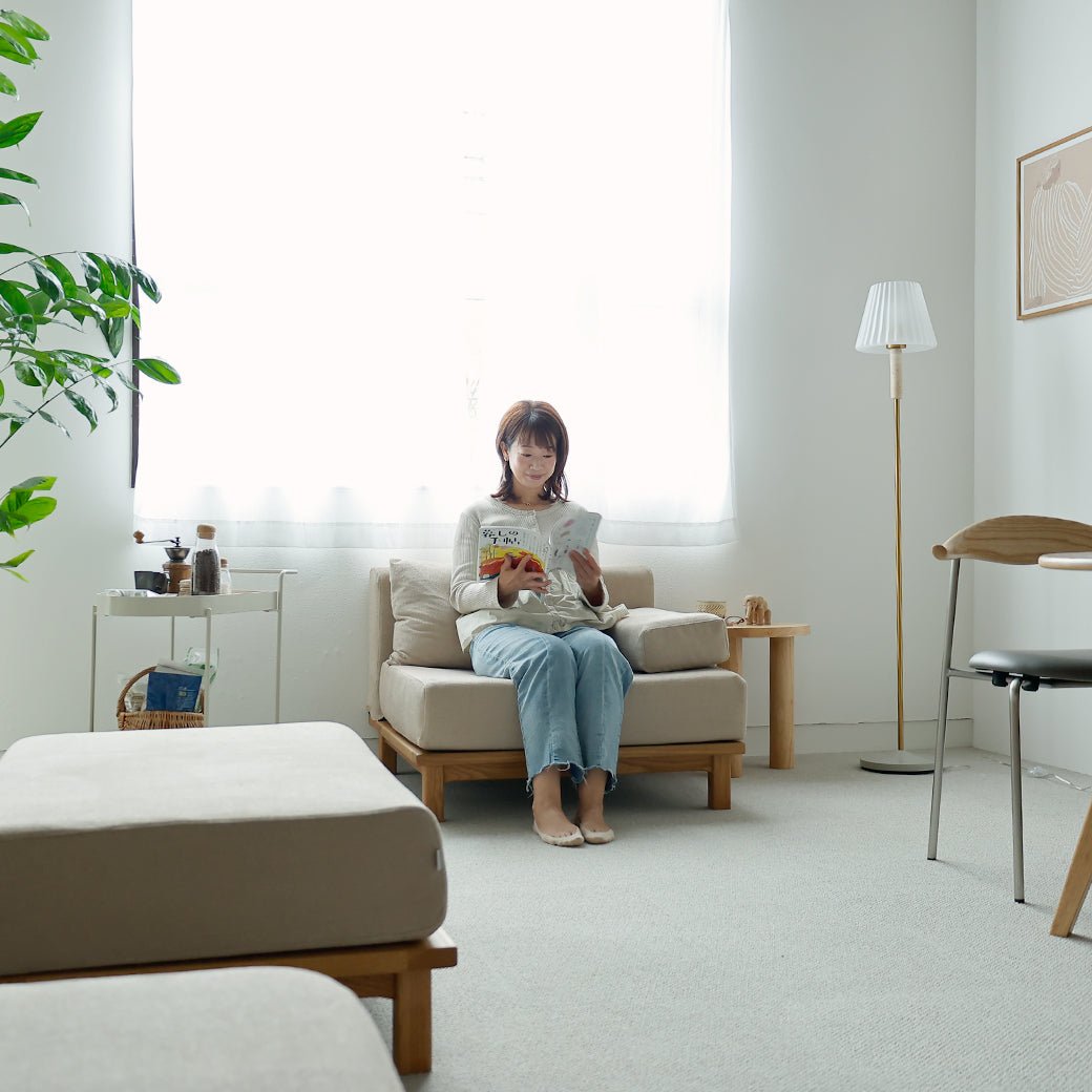 m - sf06 SIEVE rect unit sofa 1人掛けタイプ ライトブラウン - miion|北欧ナチュラルモダン家具・インテリア通販 miion(ミオン)