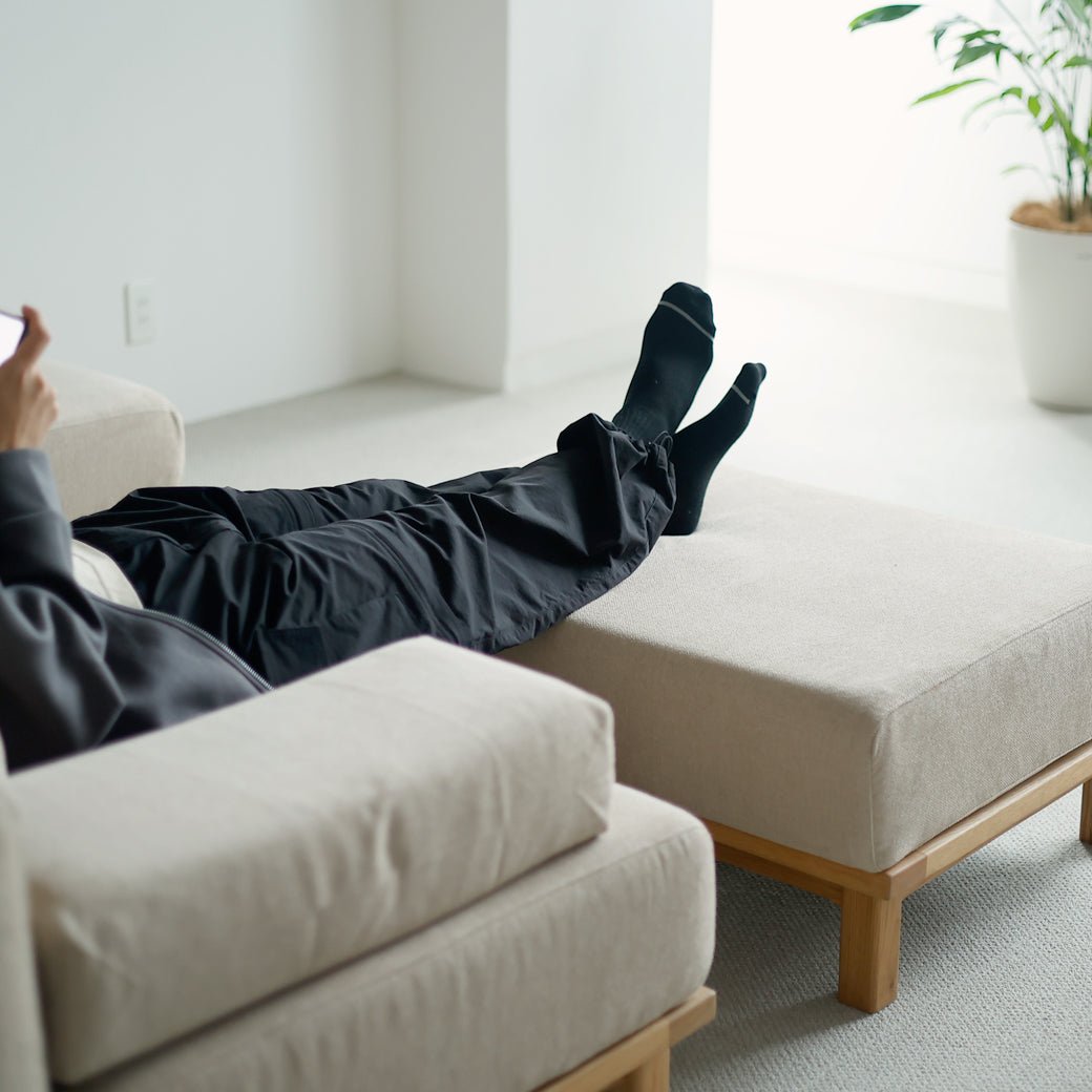 m - sf05 SIEVE rect unit sofa オットマンタイプ ライトブラウン - miion|北欧ナチュラルモダン家具・インテリア通販 miion(ミオン)