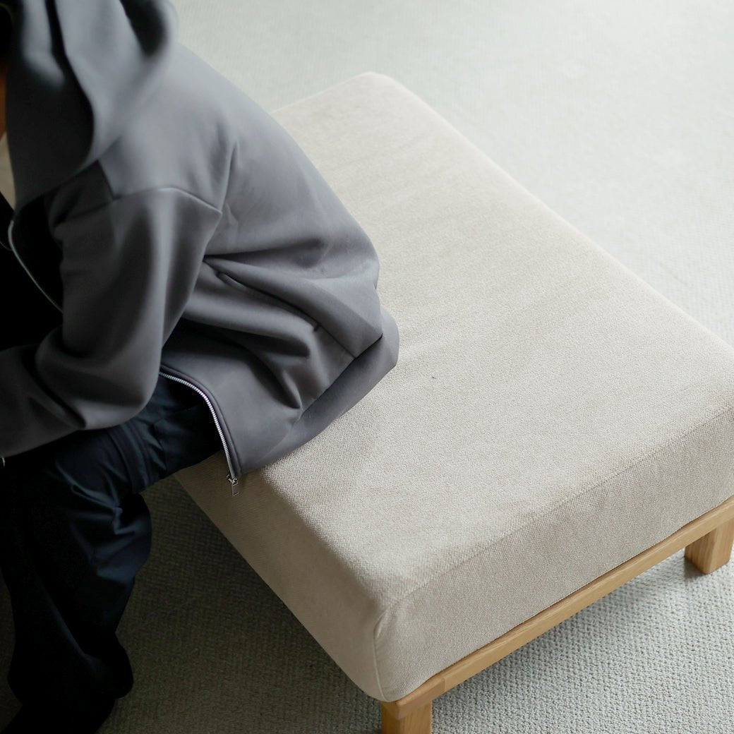 m - sf05 SIEVE rect unit sofa オットマンタイプ ライトブラウン - miion|北欧ナチュラルモダン家具・インテリア通販 miion(ミオン)