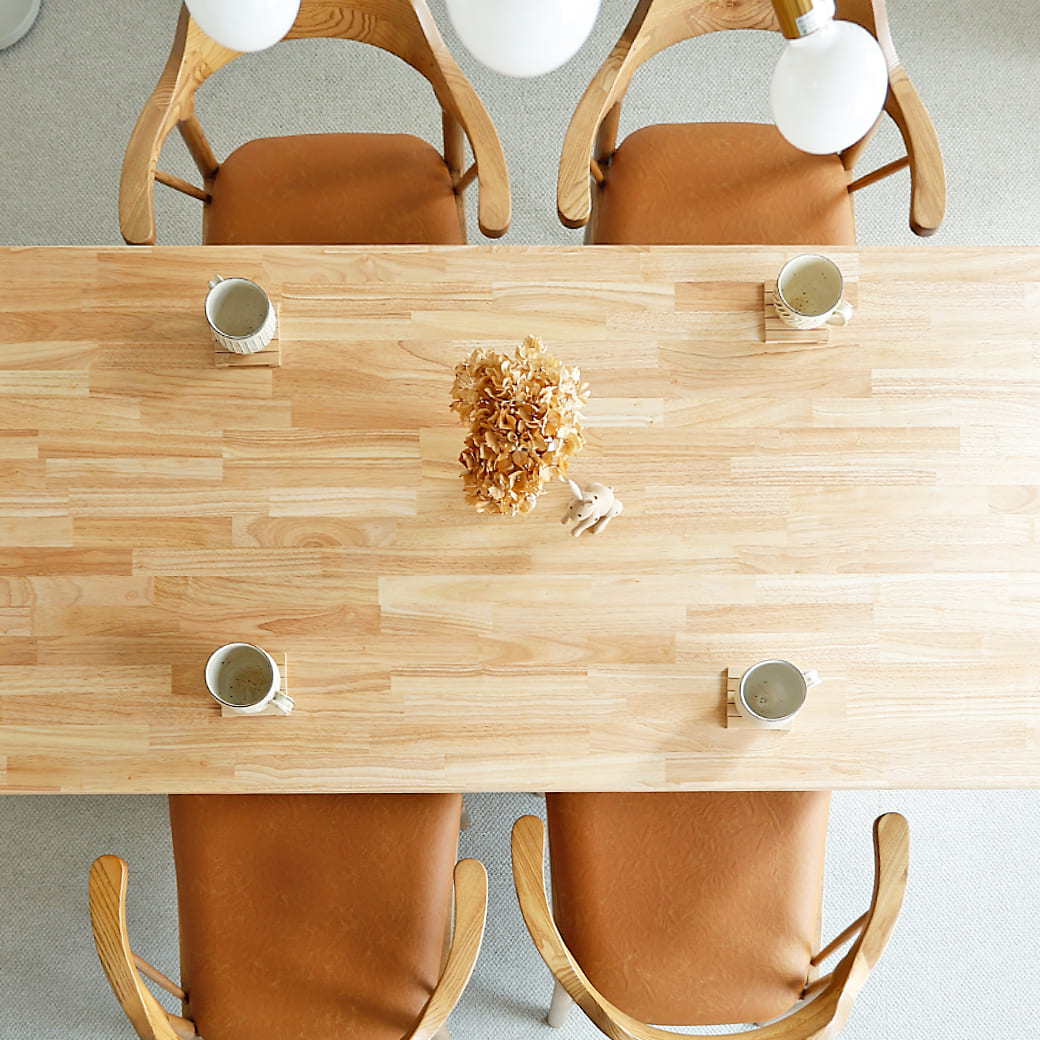 m-dt13 ダイニングテーブル 幅150cm パネル脚タイプ