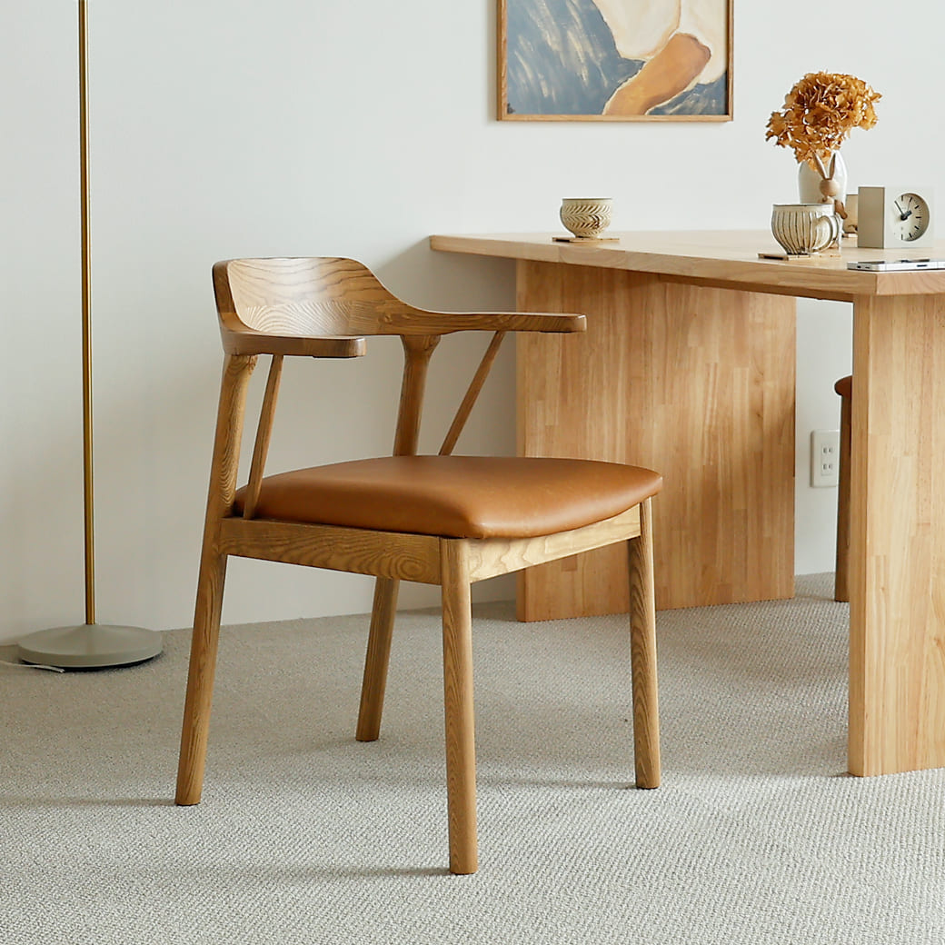 ダイニングチェア 北欧 キャメル 北欧デザイン 木製