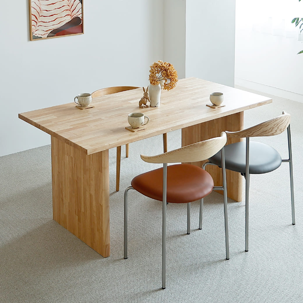 m-dt13 ダイニングテーブル 幅150cm パネル脚タイプ