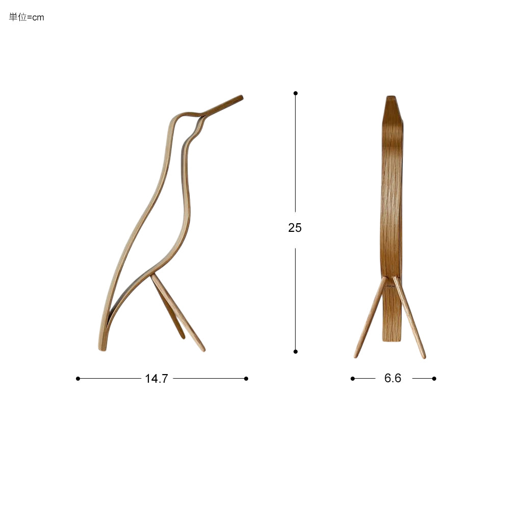 m-ob01 Cooee Design (クーイーデザイン) Woody Bird High 25cm オーク