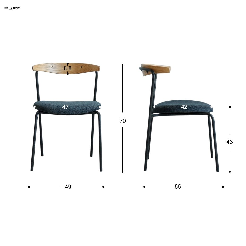 m - dc05 国産ダイニングチェア チャコールグレー - miion|北欧ナチュラルモダン家具・インテリア通販 miion(ミオン)